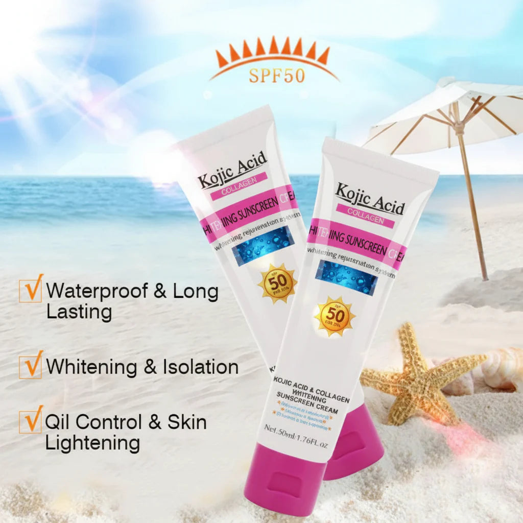 Kojic Acid Collagen Whitening Sunscreen Cream - 50ml