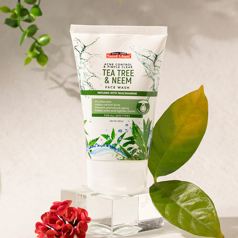 Saeed Ghani Acne Control and Pimple Clear Tea Tree and Neem Face Wash – 100ml