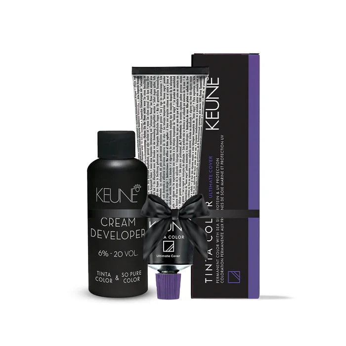 Keune Ultimate Cover Medium Golden Blonde 7.31 with Keune Developer 20 Volume - 60 ml