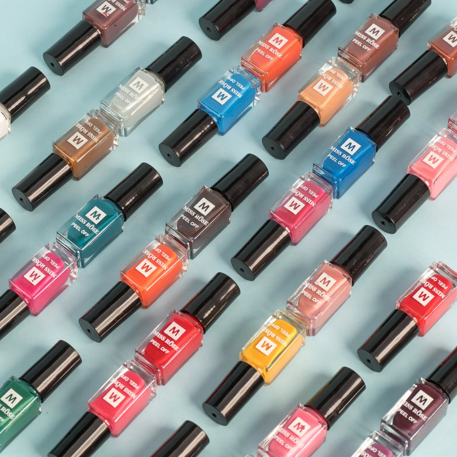 Miss Rose Color Me Peel Off Nail Paint – 36 Pcs Set