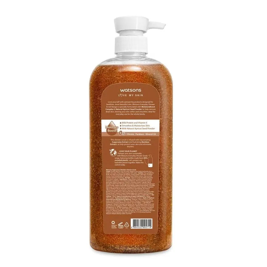 Watsons Shower Scrub Sugar Cane & Bamboo 700ml