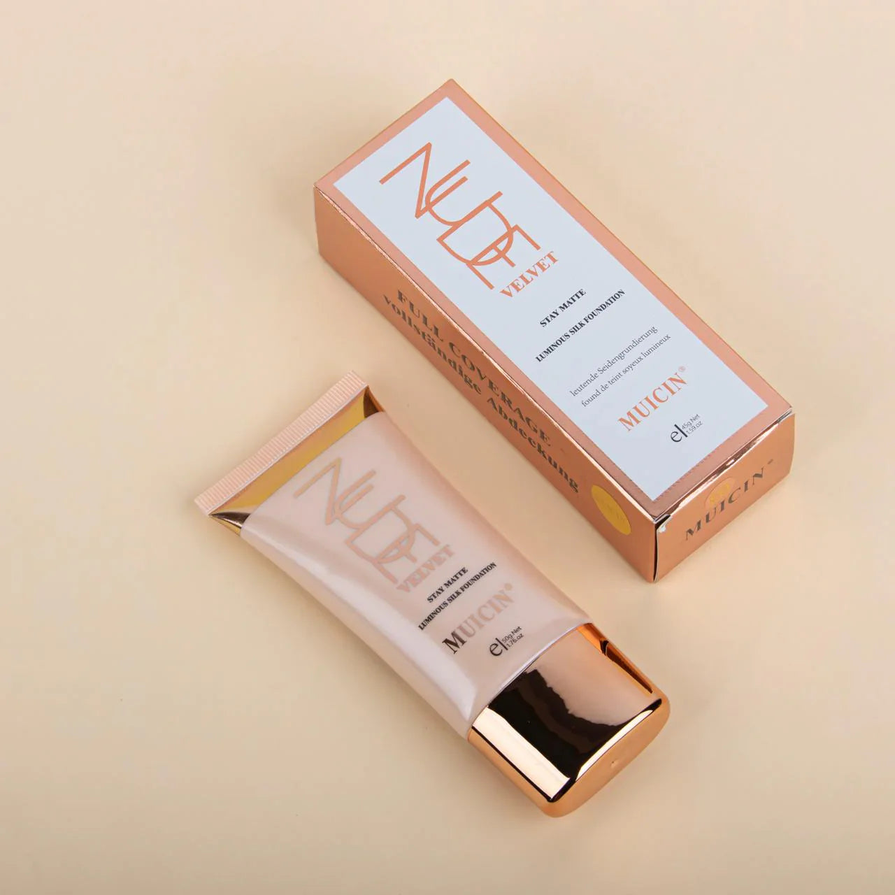 MUICIN Luminous Nude Velvet Full Coverage Foundation – 50g