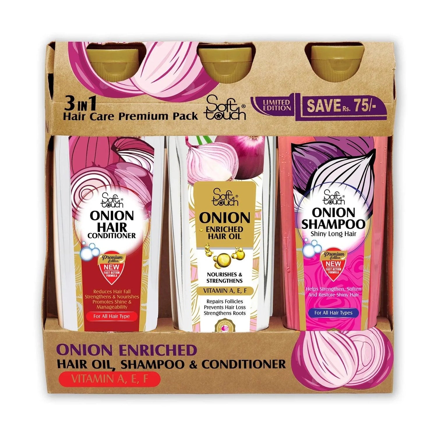 Soft Touch 3 in 1 Hair Care Premium Pack