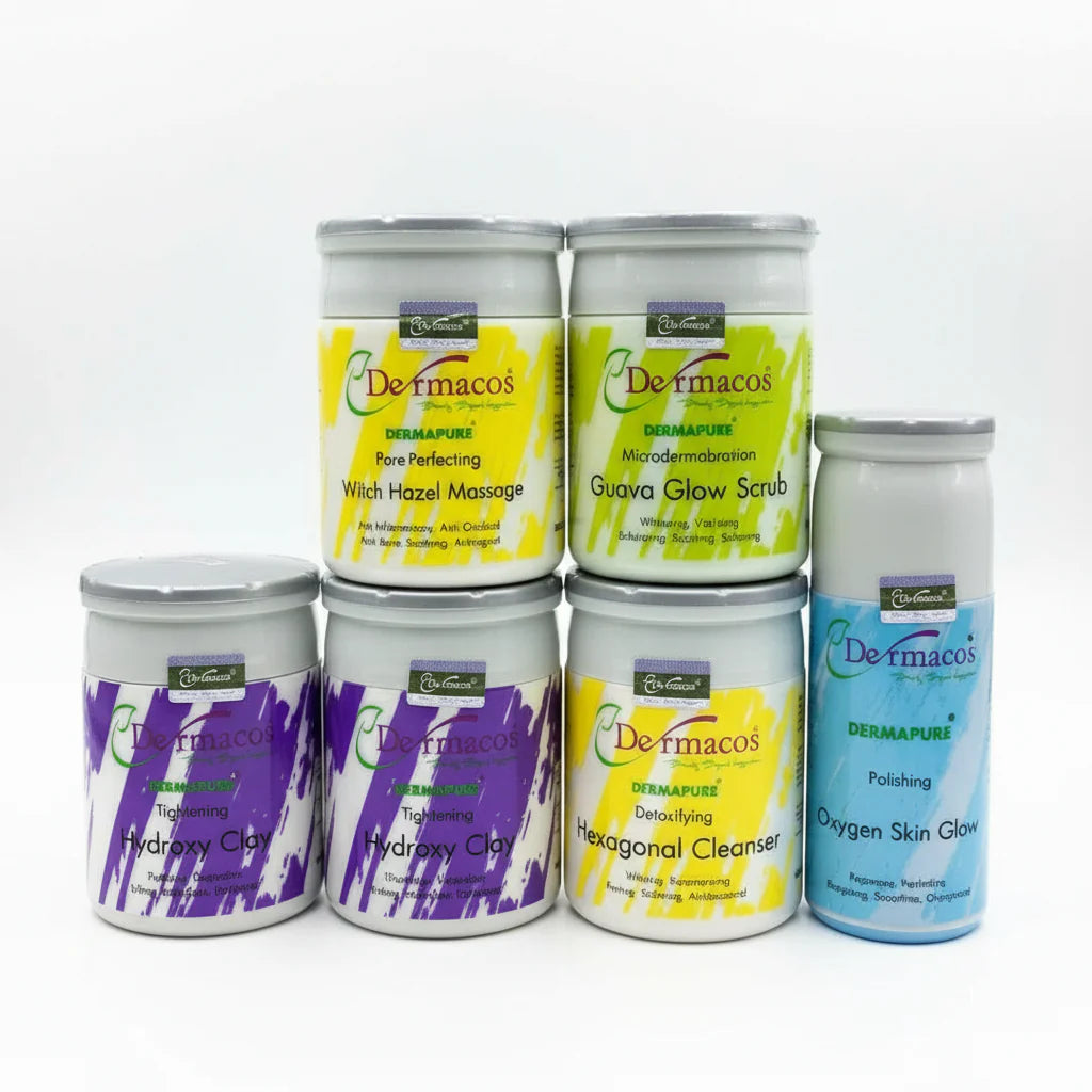 5-in-1 Dermacos Facial Set with Dermacos Ampule Each jar - 200gm