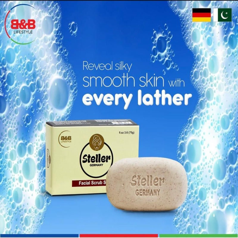 Steller Facial Scrub Soap - 75g