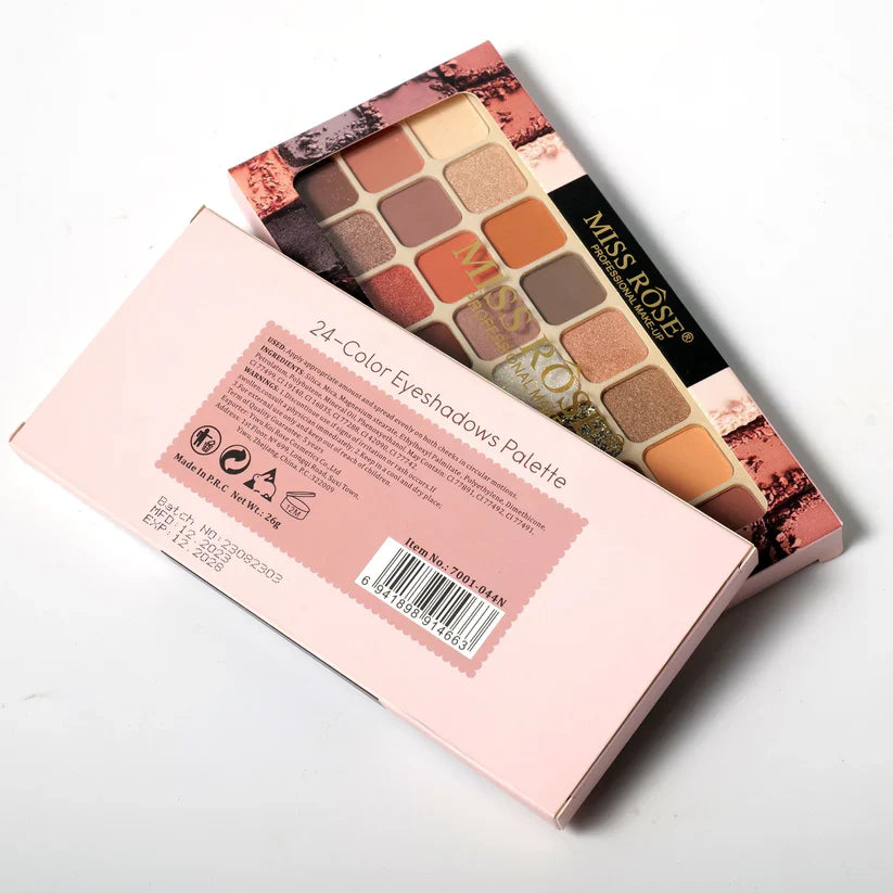 Miss Rose Dual Fantasy Eyeshadow Palette - 24-Colors