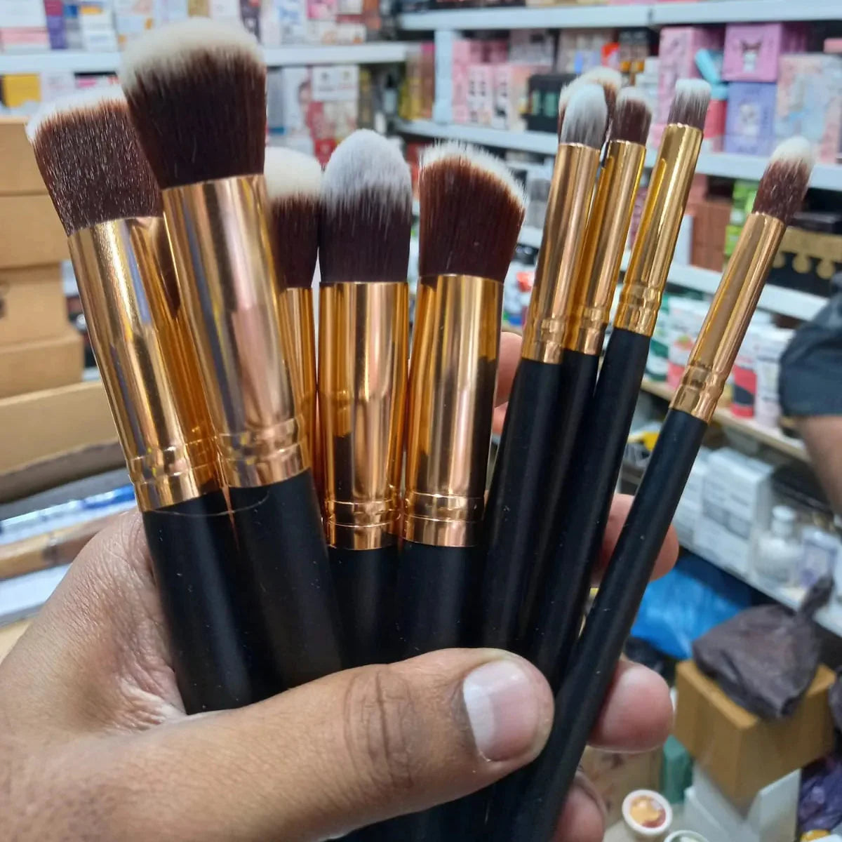 Yuwaku Makeup High Quality Brush - Pack Of 10