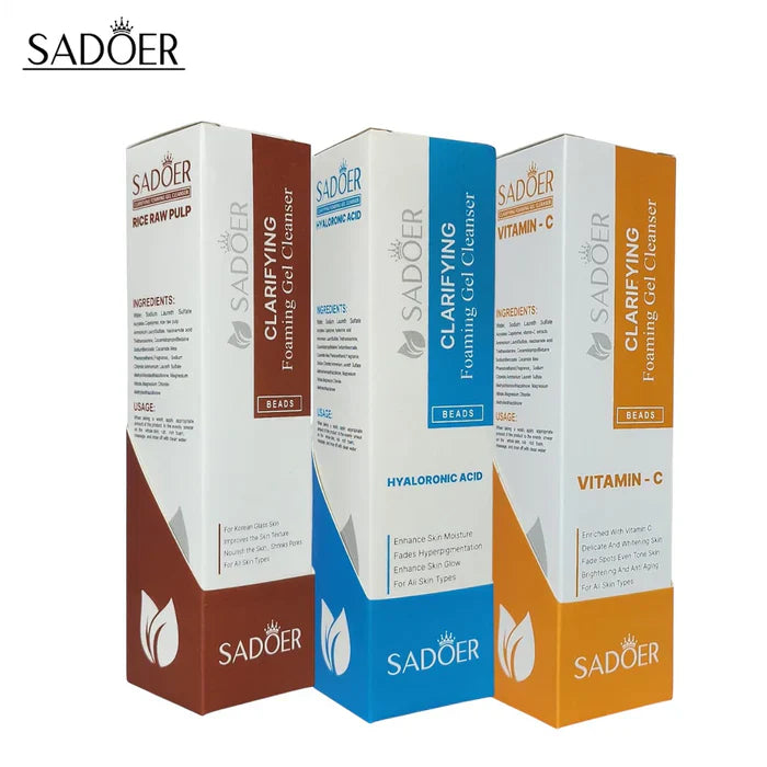 Sadoer Clarifying Foaming Gel Cleanser with Beads - 140ml