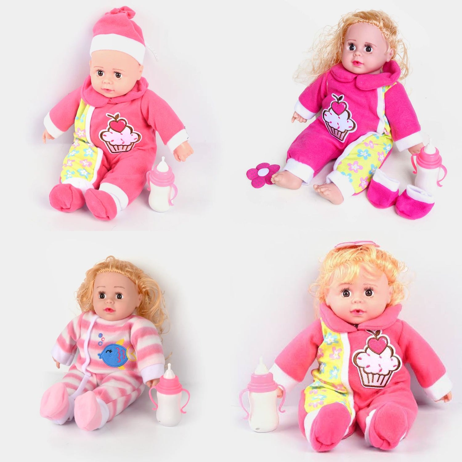 Baby Doll Feeder With Sound & Light | PINK