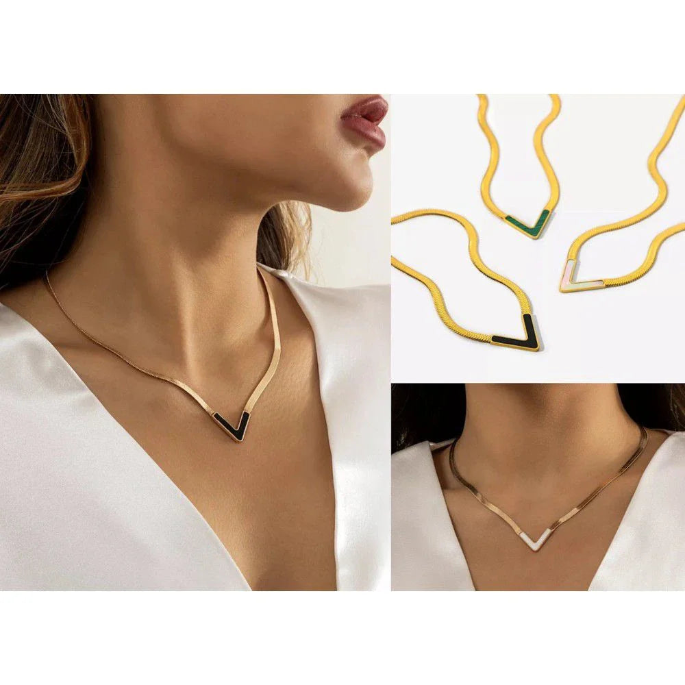 Snake V Necklace