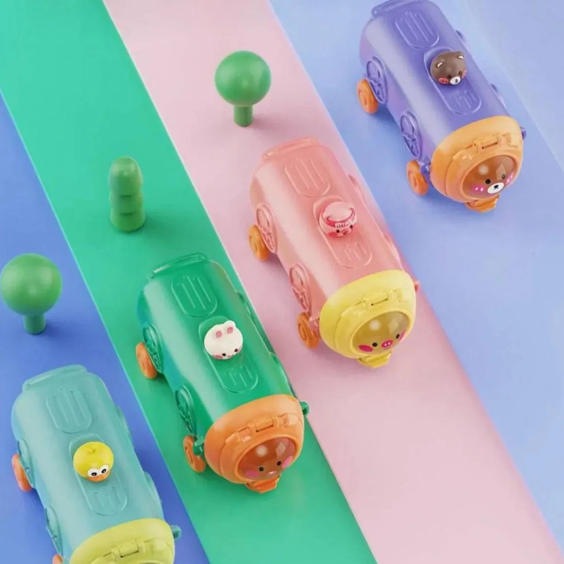Cartoon bus-shaped water bottle - 500ml