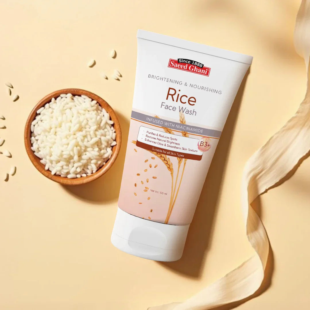 Saeed Ghani Brightening & Nourishing Rice Face Wash – 100ml