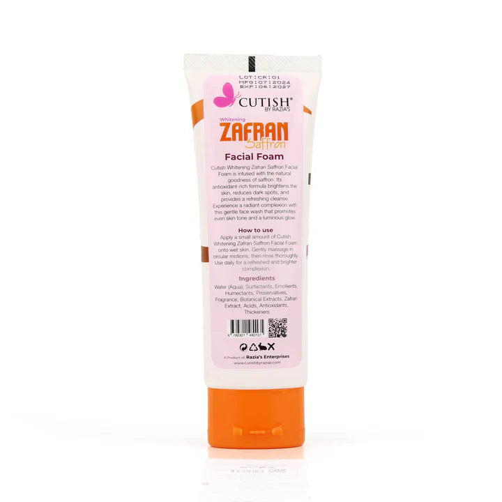 Cutish Zafran Facial foam 100ml