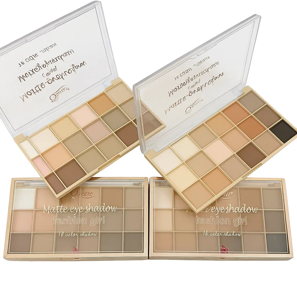 Mini Queen Super Matte 18‑Color Eyeshadow Palette