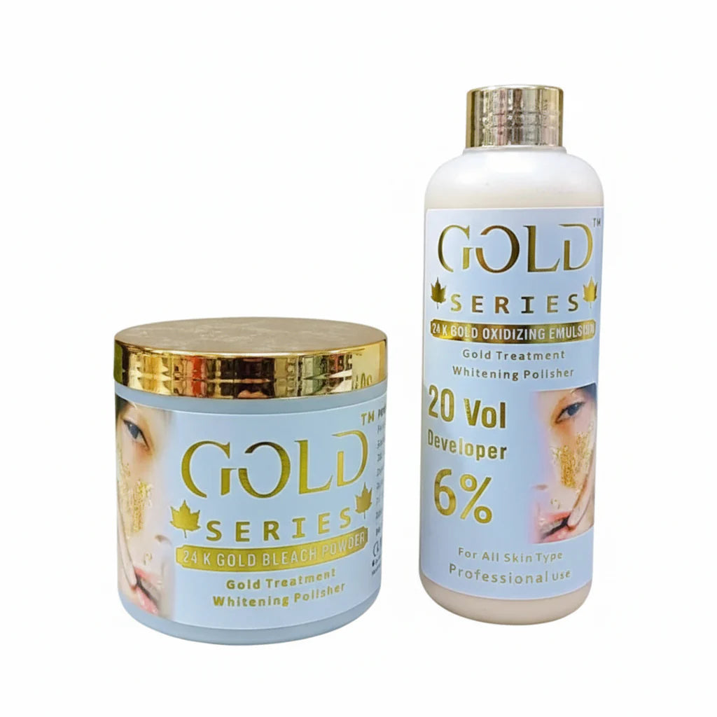 Gold 24K Gold Oxidizing Emulse + Bleach Powder
