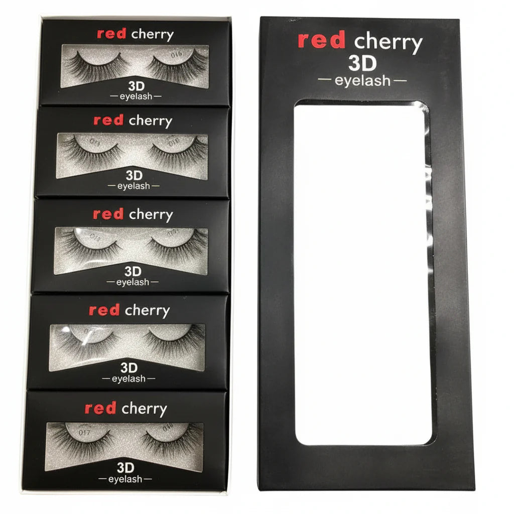 Pack of 10 Red Cherry Eye Lashes