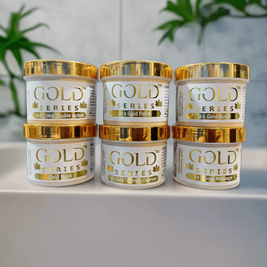 Gold Series 7 Steps Faical set - 120ml Each