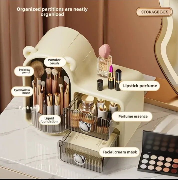 Premium Quality Rotating Desktop Cosmetics Storage Box
