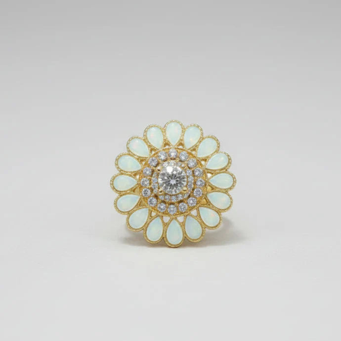 Shisha Kundan Ring
