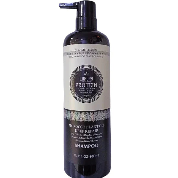 Luxury Protein Moroccan Hair Shampoo Protecting Scalp - 900ml