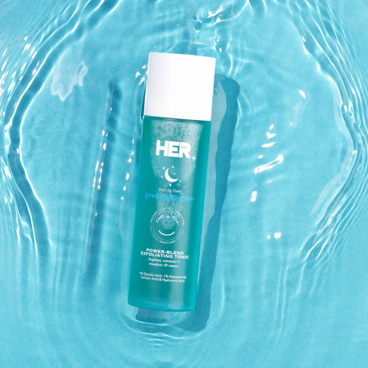 HER Beauty goodnight glow Power Blend Exfoliating Tonic - 120ml