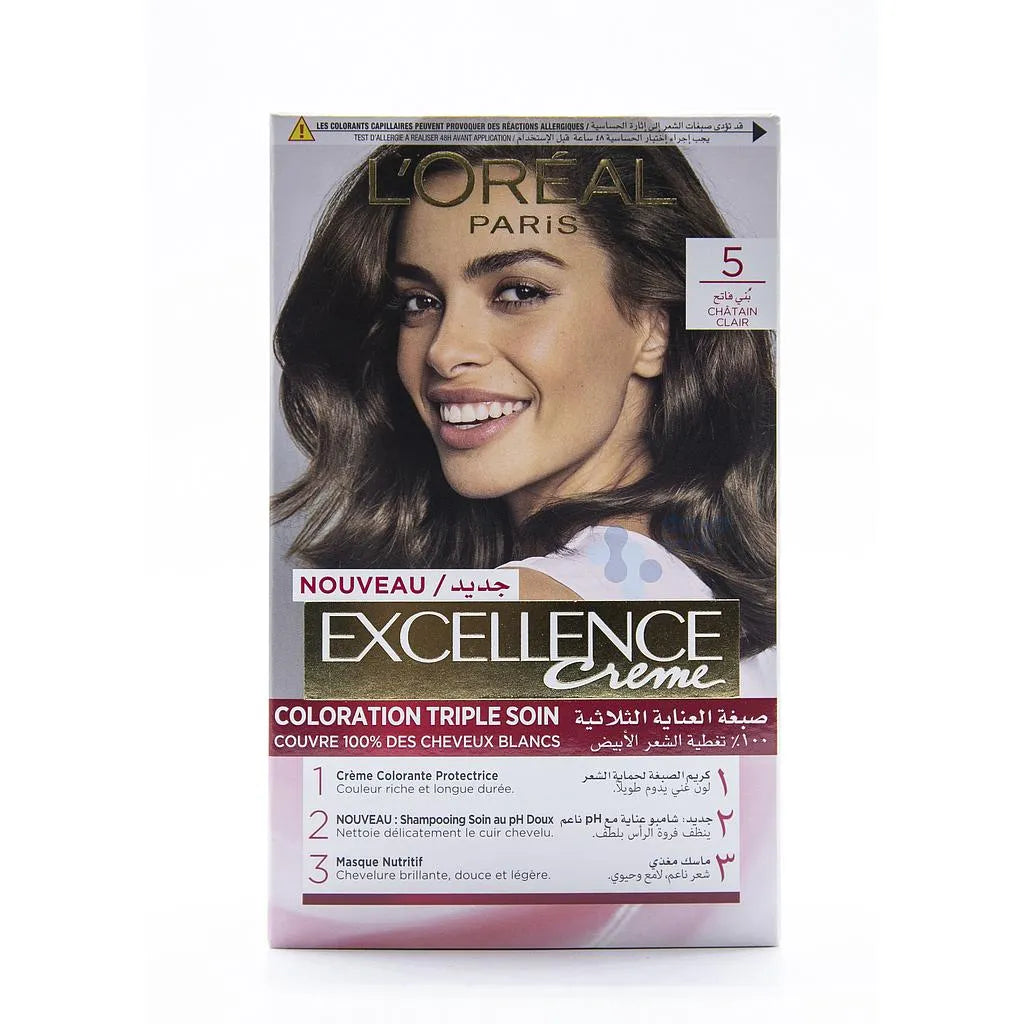 L’Oréal Paris Excellence Creme Triple Soin 5 Light Brown