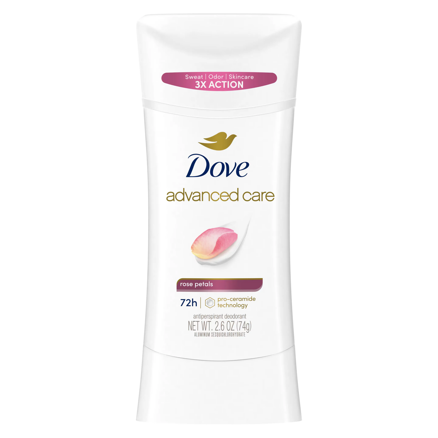 Dove Advanced Care Rose Petals Antiperspirant Deodorant Stick 74g