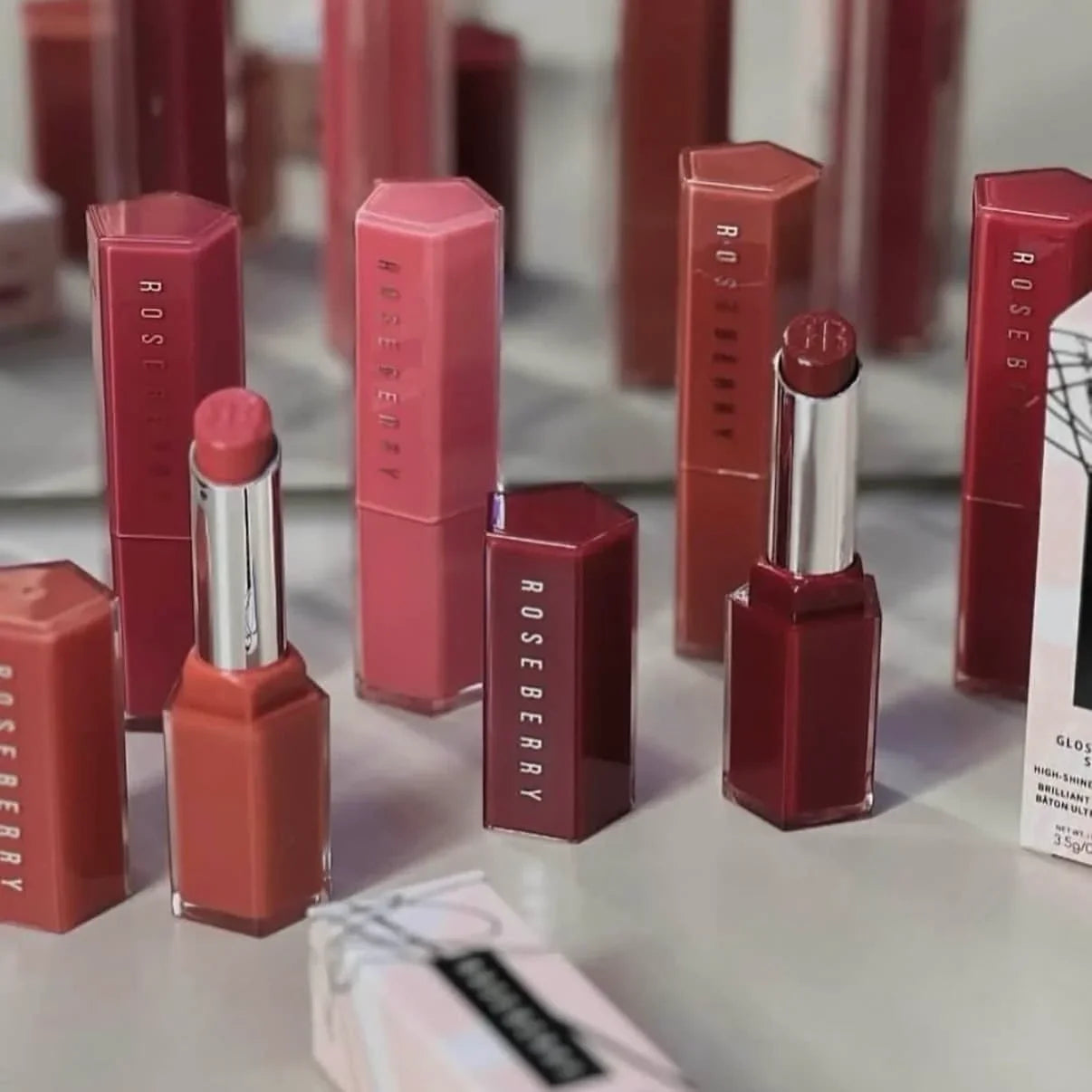 Rose Berry Glossy Bomb Lipsticks