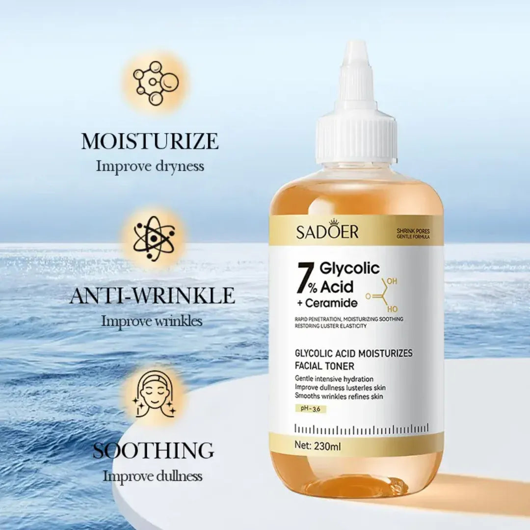 Sadoer 7% Glycolic Acid + ceramide Facial Toner - 230ml