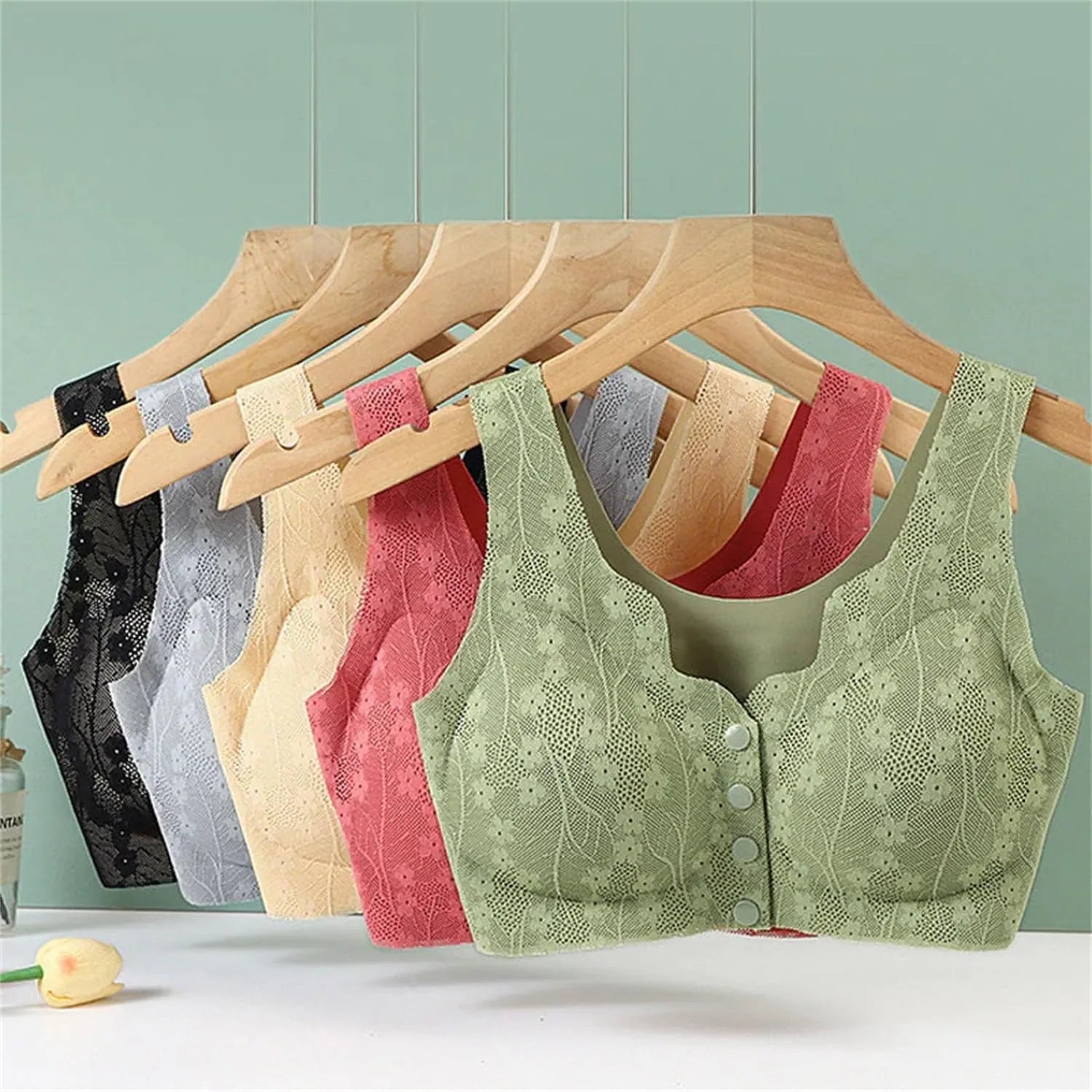Full Coverage Front Button Bra