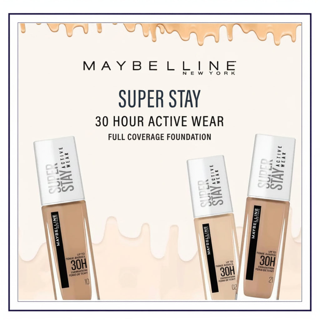 Maybelline Superstay 30 Hour Active Wear Full Coverage Foundation