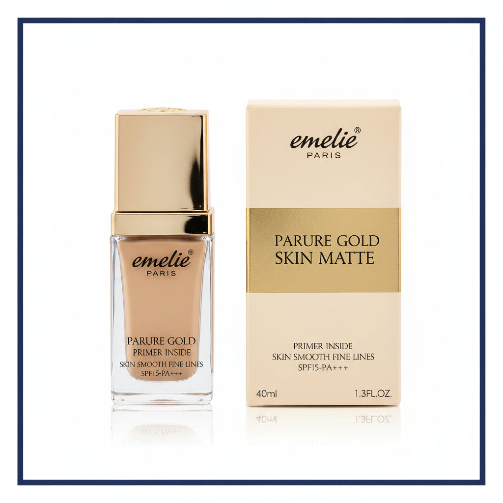 Emelie Paris Parure Gold Skin Matte Foundation -  40ml