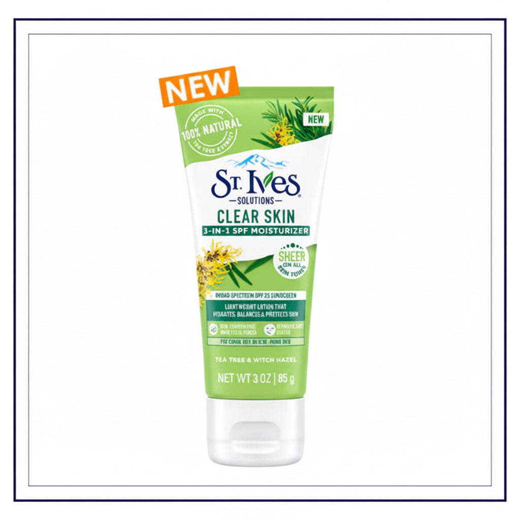 Stives Clear Skin 3 in 1 SPF 25 Face Moisturizer Multi Tasker